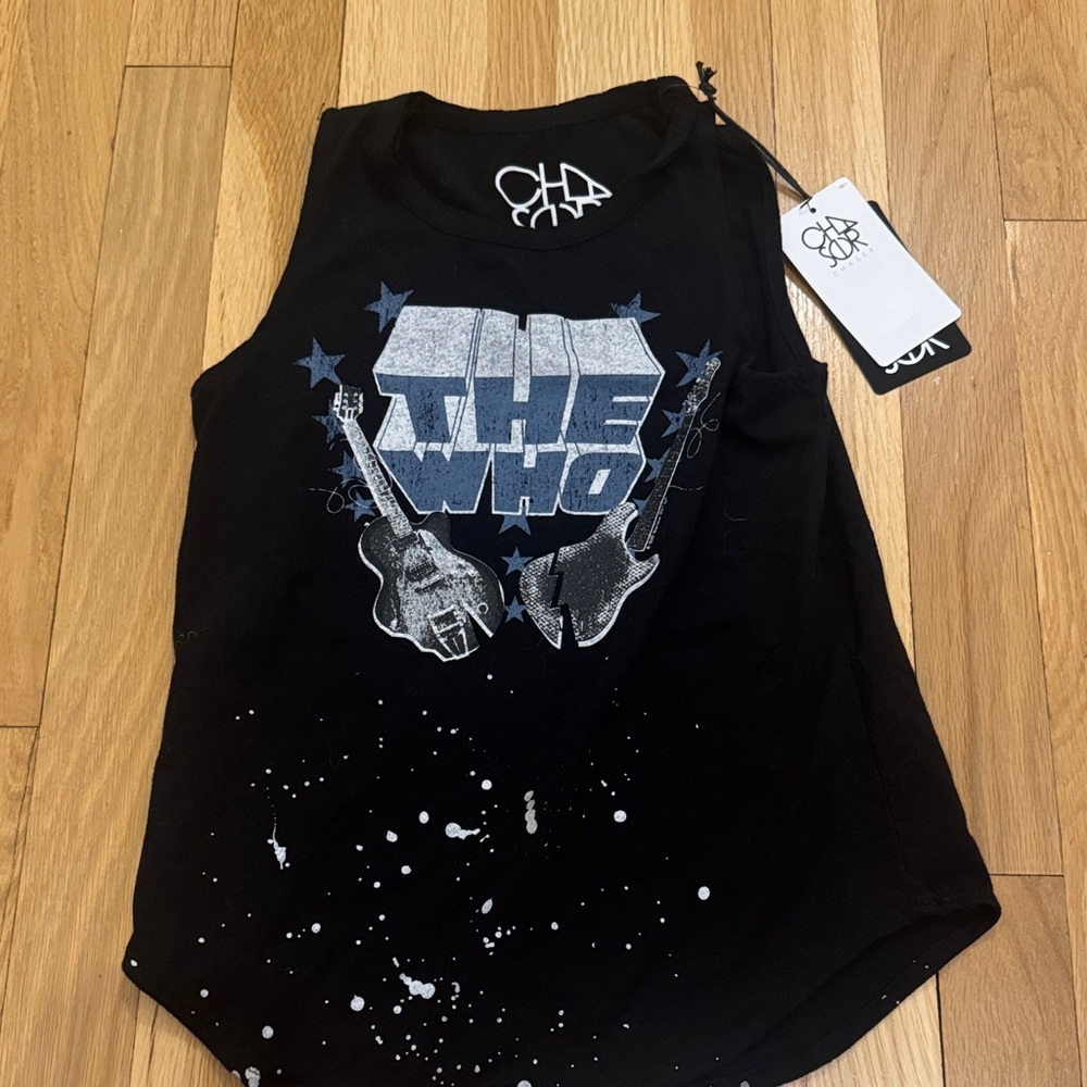 Chaser Black Tank Top with Graphic Print